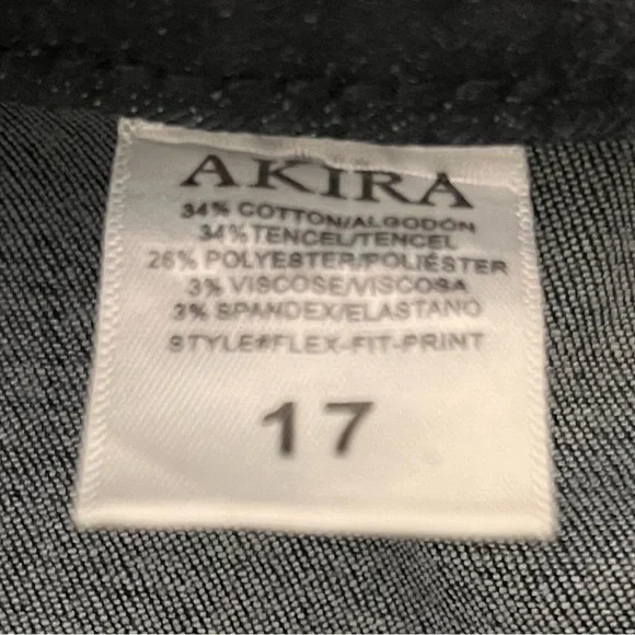 AKIRA Black and Rhinestone Flex-Fit Pants - Picture 2 of 3